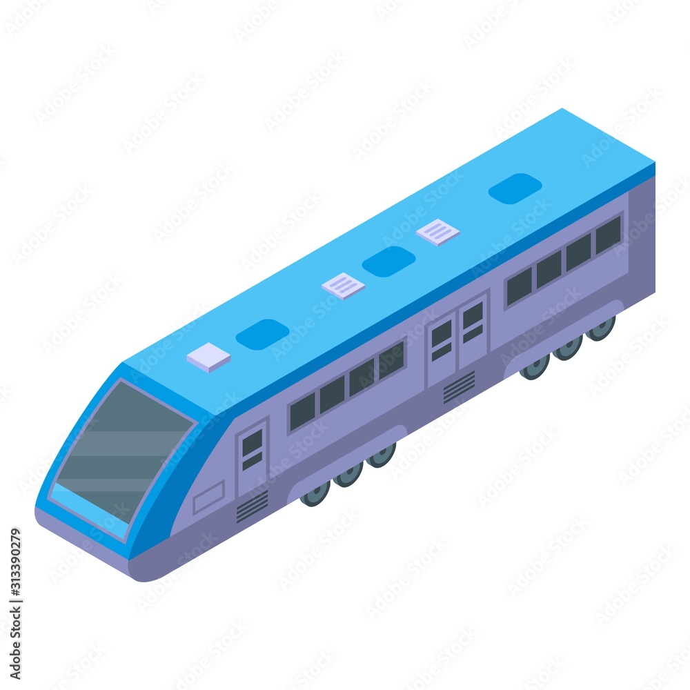 Speed train icon. Isometric of speed train vector icon for web design isolated on white background Speed train icon. Isometric of speed train vector icon for web design isolated on white background