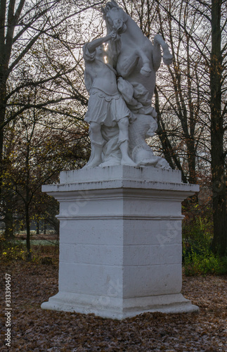 statues in Staatspark in Germany