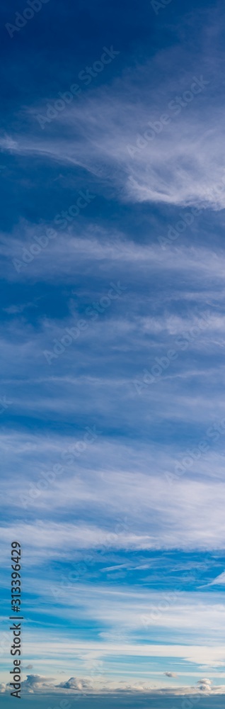 Fantastic clouds against blue sky, panorama Fantastic clouds against blue sky, panorama