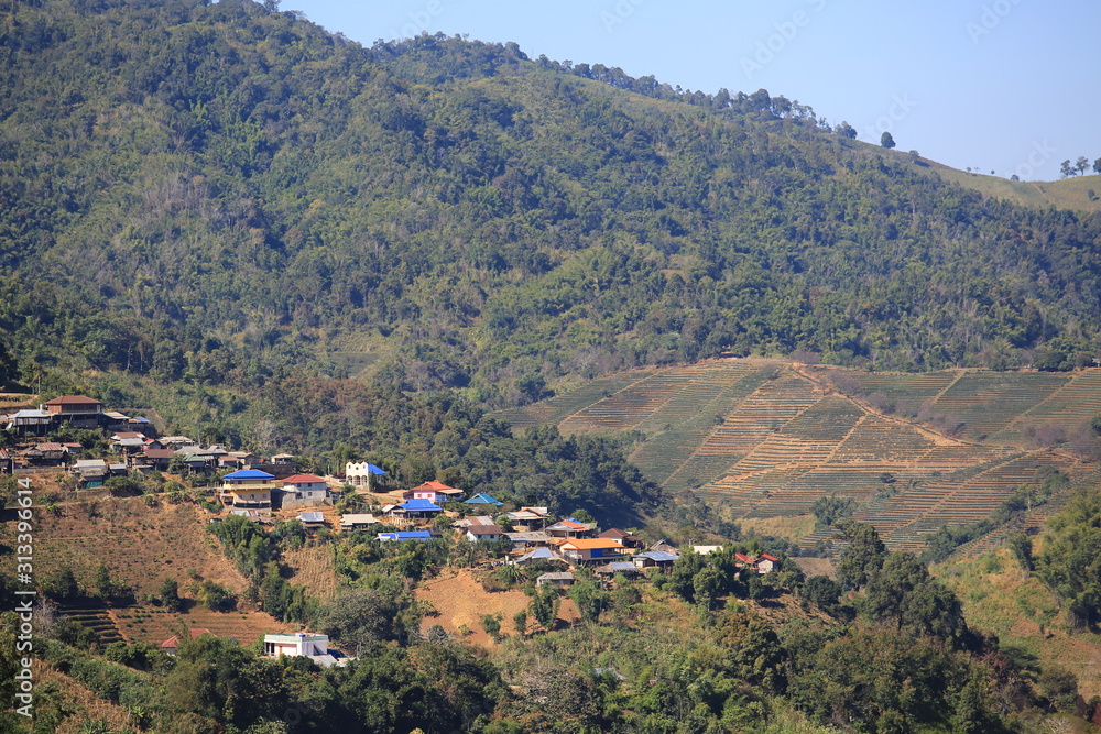 Satikhiri village in northern thailand: rural scenery