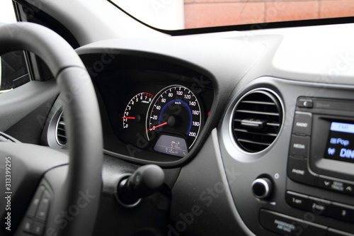 a modern dashboard in a car © maho