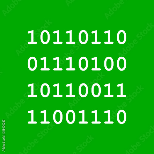 Binärcode und Hintergrund
