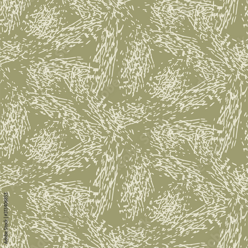 Scratched texture vector seamless pattern. Hand drawn texture.