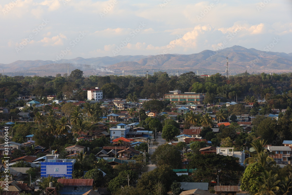 KAYAH/MYANMAR(BURMA) - 05th Jan, 2020 : When we travelling to Loi Kaw City, Myanmar(Burma).