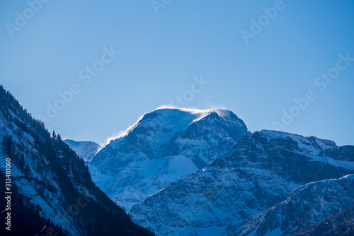 alpine mountain peak landmark. Tödi mountain