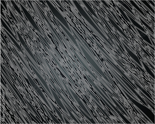 Digital image with a psychedelic stripes Wave design black and white. Optical art background. Texture with wavy, curves lines. Vector illustration