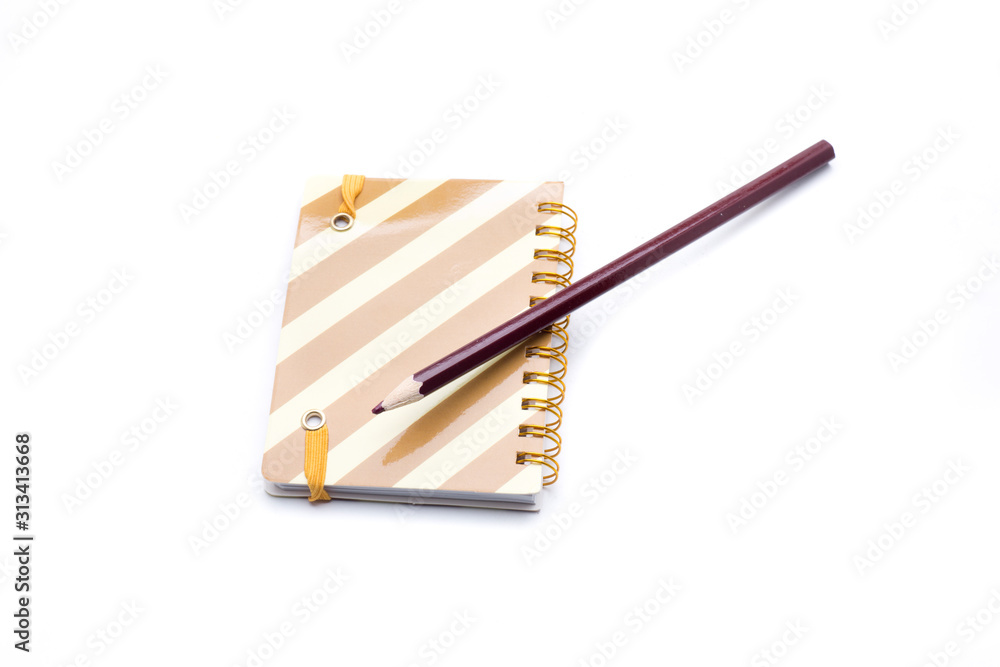 Naklejka premium small brown notebook