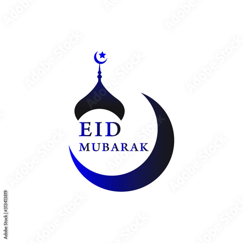 eid mubarak logo design template. eid mubarak symbol icon