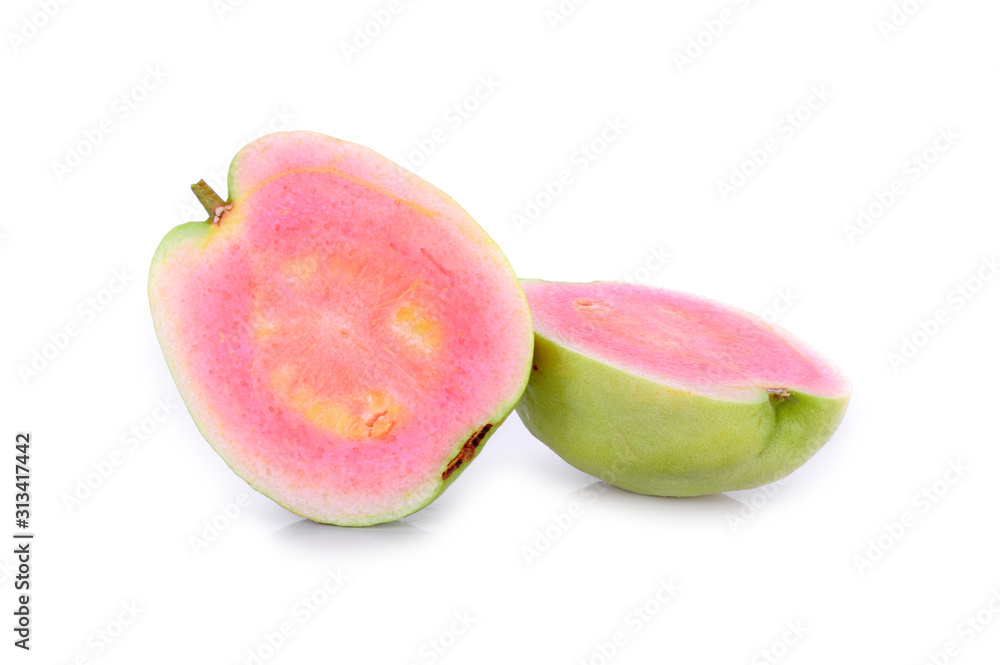 Guava isolated on white background Guava isolated on white background