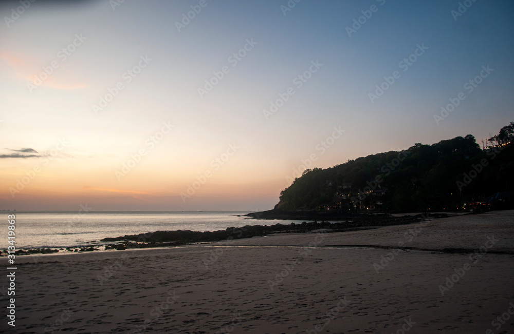 Beach at Koh Lanta, Thailand after the sunset