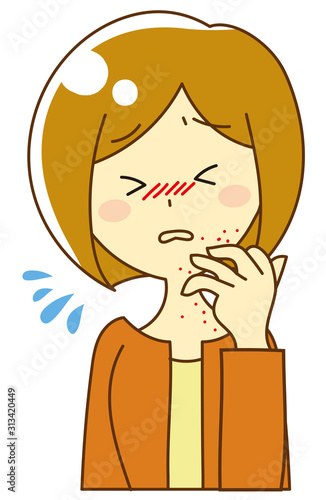 Hay fever woman