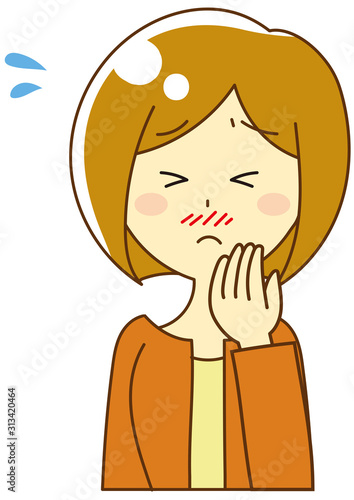 Hay fever woman