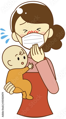 Hay fever woman
