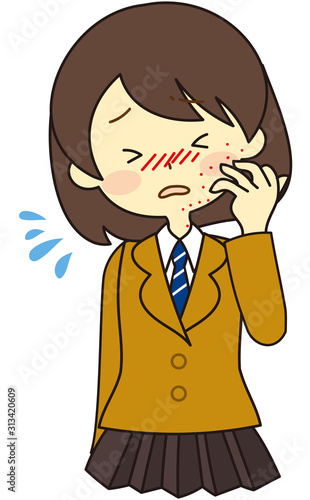 Hay fever girl