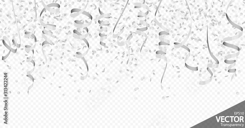 confetti and streamers party background