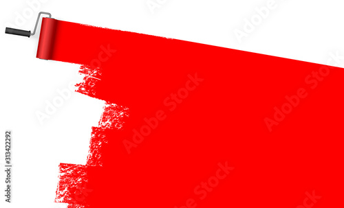 paint roller concept with marking