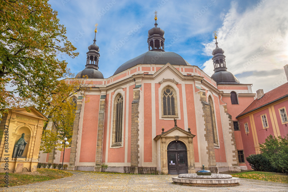 Prague - The Church of the Assumption of the Virgin Mary and St. Charles the Great (Kostel Nanebevzetí Panny Marie a sv. Karla Velikého).
