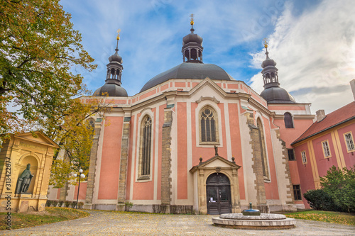 Prague - The Church of the Assumption of the Virgin Mary and St. Charles the Great (Kostel Nanebevzetí Panny Marie a sv. Karla Velikého).
