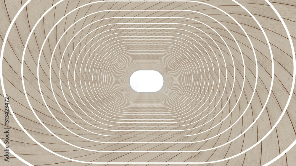 3d render of abstract ellipse shape in tunnel background 3d render of abstract ellipse shape in tunnel background
