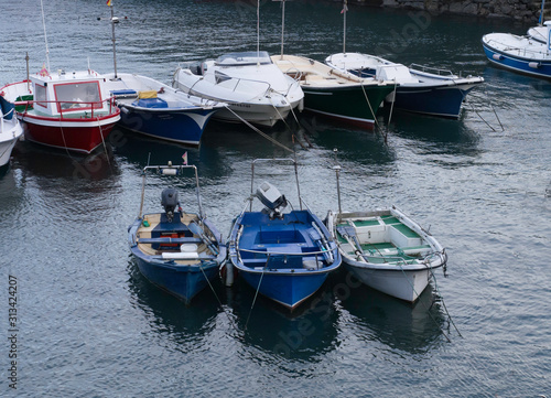 Boats moored in the port of Castro Urdiales - Cantabria © Luis
