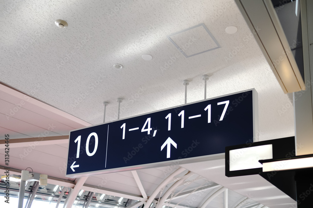 Airport sign - Departure all gates