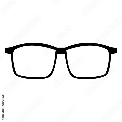 Glasses icon vector simple design