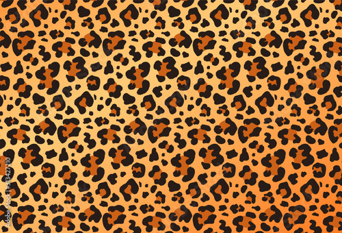 Colorful leopard animal print design in full frame for use as a design template  background or element  vector illustration