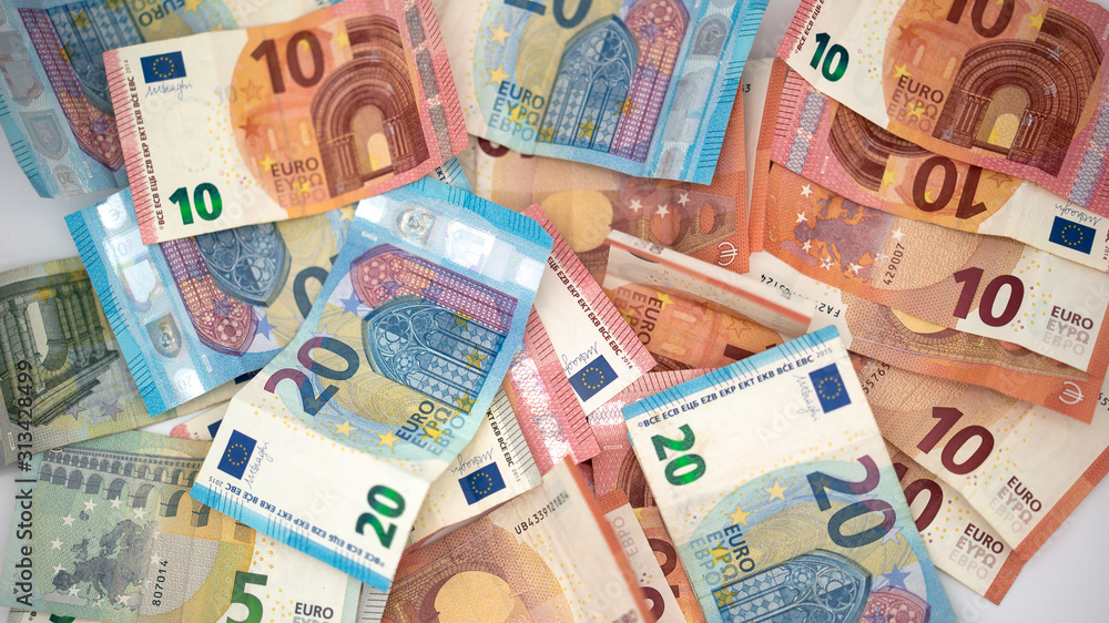 Euro Geld Scheine Bargeld Vollbild