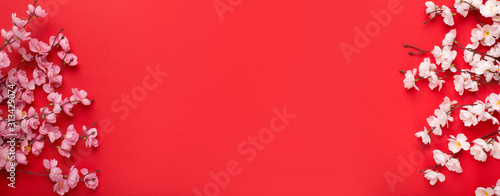 Decorating Design Chinese new year 2020 red background