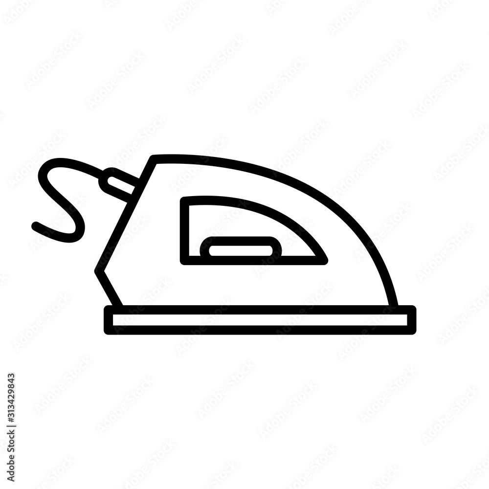 Iron icon vector simple design