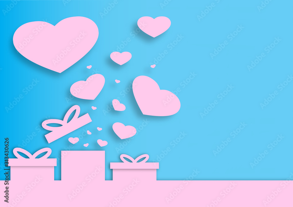 Paper valentine's day festival Paper valentine's day festival