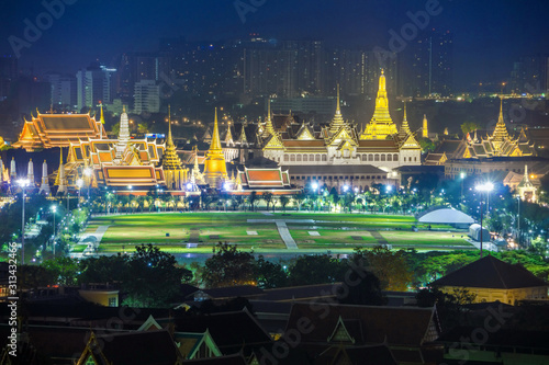 Photography Grand palace and Wat phra keaw at Bangkok, Thailand