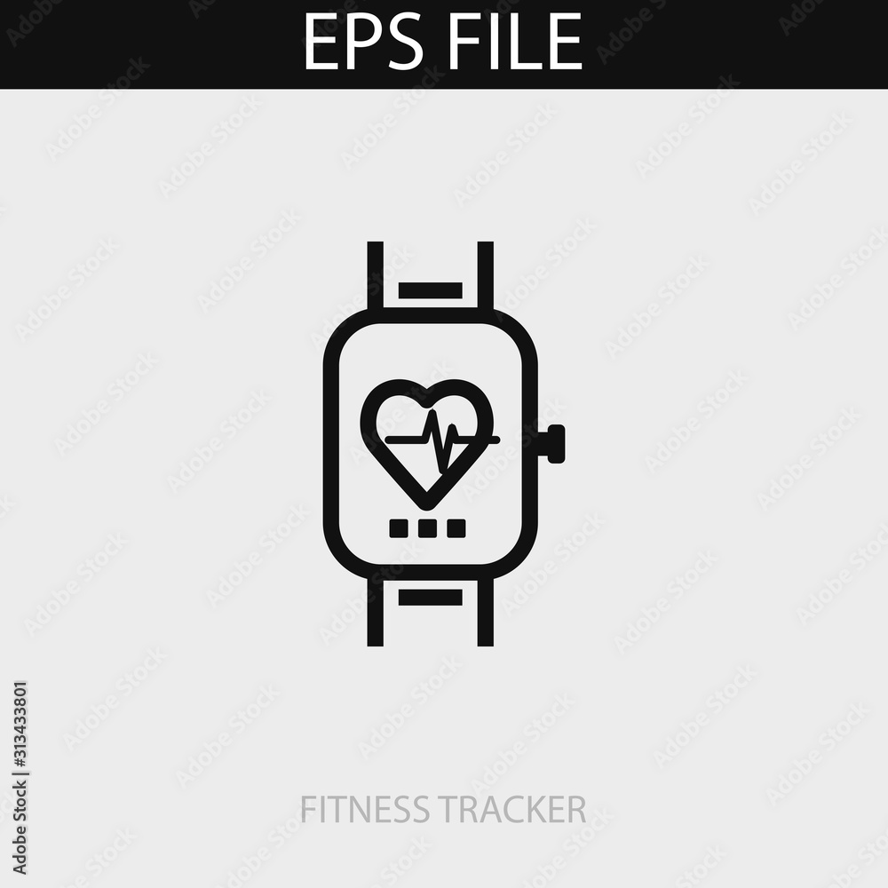 Fitness tracker icon. EPS vector file Fitness tracker icon. EPS vector file