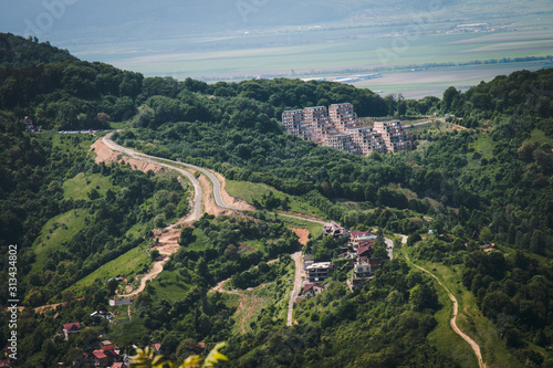 Aerial mountain view of the town Brasov, Romania © Mihai Ion-Florin