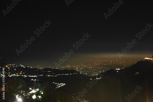 panoramic view of the city at night