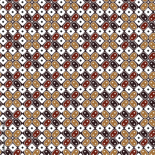 seamless pattern batik kawung indonesia, batik vector