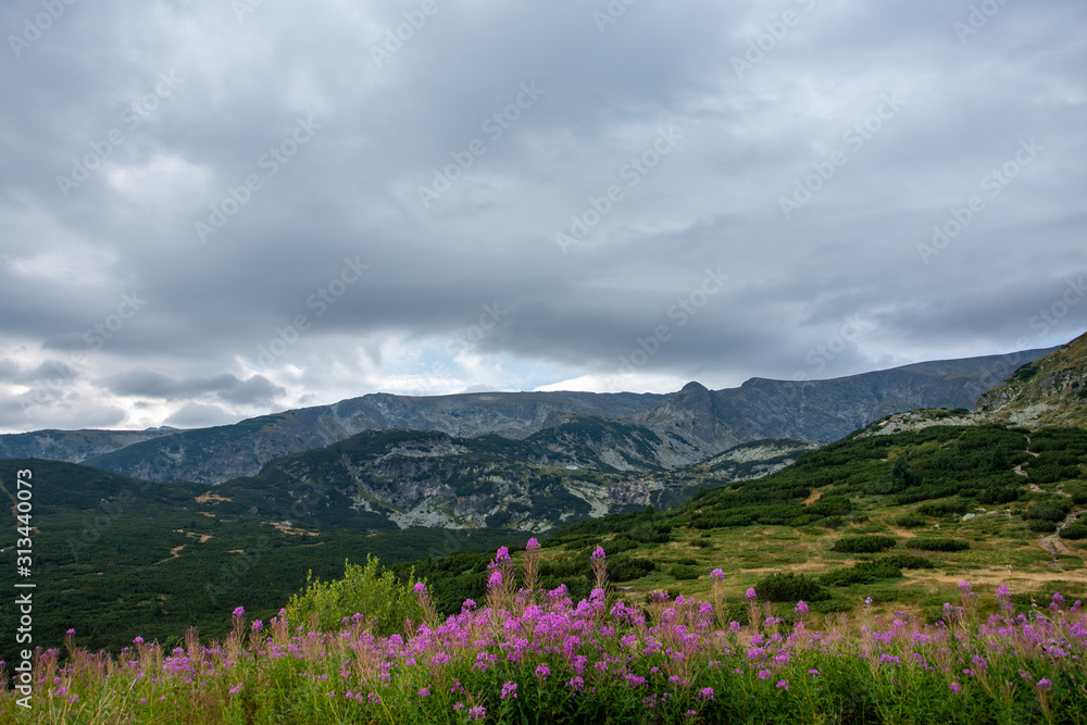   View of Rila mountain in Bulgaria