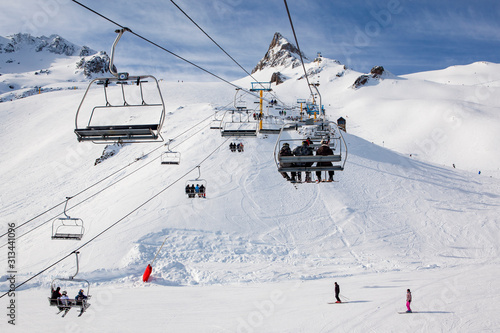 winter sports resort in the French Pyrenees