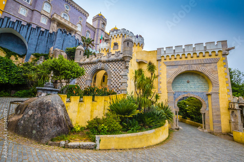 The Pena National Palace - Sintra, Lisbon,Portugal photo