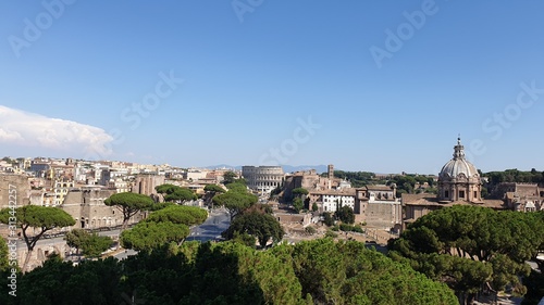 Flora and the eternal city. Rome, Italy