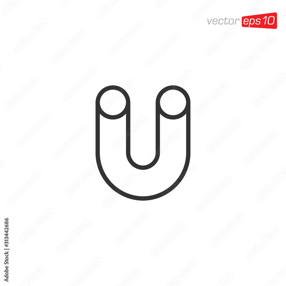 Magnet Icon Design Illustration Vector Magnet Icon Design Illustration Vector