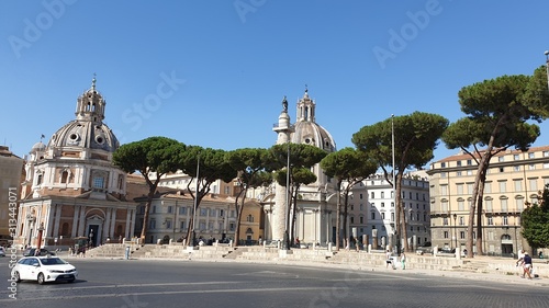 view of the roman square. Italy
