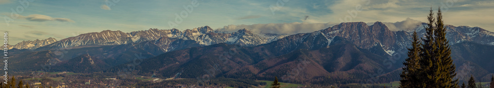 Panorama tatry Gubałówka Panorama tatry Gubałówka