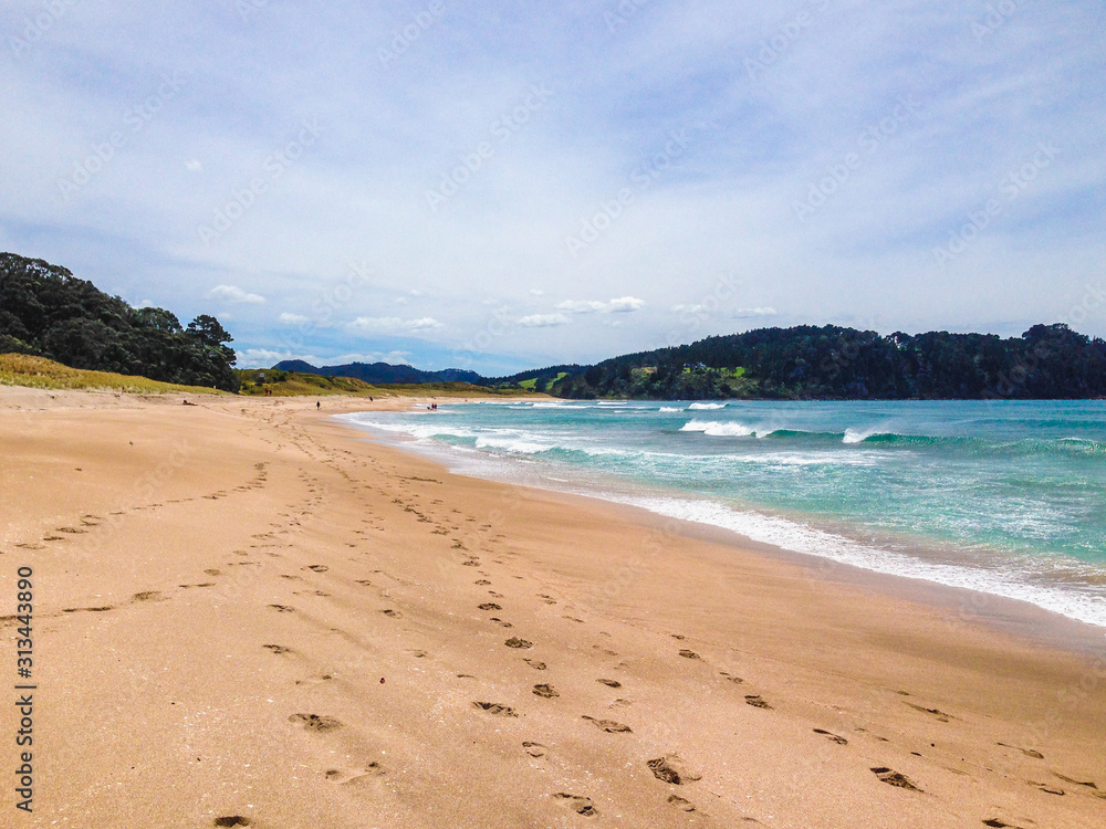 Hot Water Beach on the Coromandel Peninsula, North Island, New Zealand
