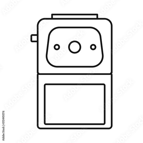 Vector illustration of sharpener and whittle logo. Web element of sharpener and sharpen stock vector illustration.
