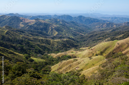 Awesome panoramic view of Monteverde hill, Costa Rica