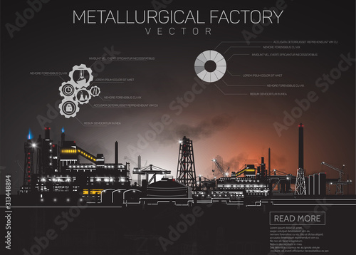 Running factory and lights.