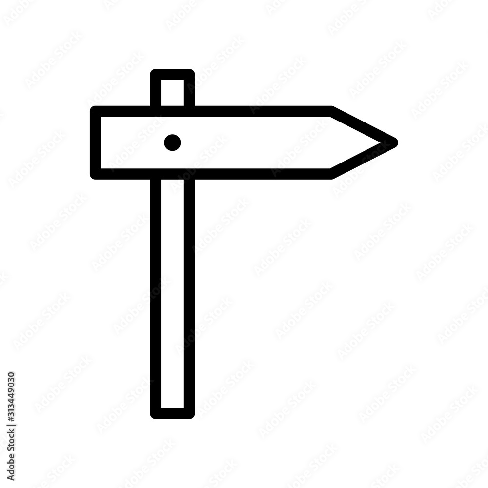 Road signposts icon vector in simple style design Road signposts icon vector in simple style design