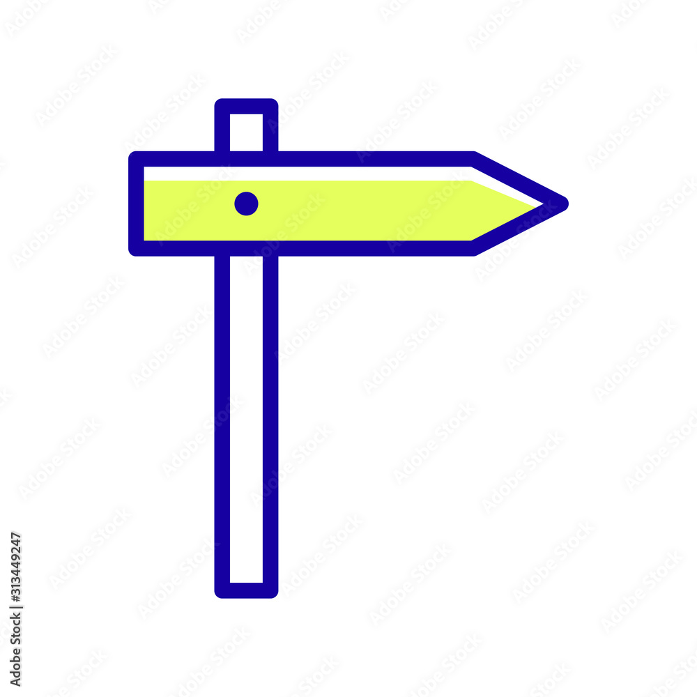 Road signposts icon vector in simple style design Road signposts icon vector in simple style design