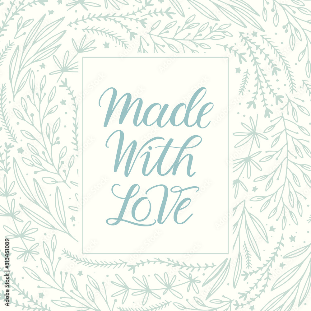 Made with love lettering Made with love lettering